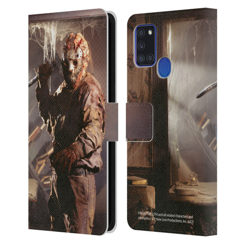Friday the 13th: Jason Goes To Hell Graphics Jason Voorhees 2 Leather Book Wallet Case Cover For Samsung Galaxy A21s (2020)