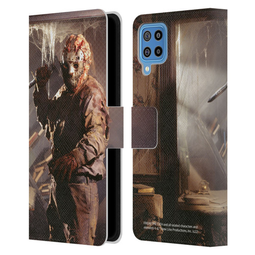 Friday the 13th: Jason Goes To Hell Graphics Jason Voorhees 2 Leather Book Wallet Case Cover For Samsung Galaxy F22 (2021)