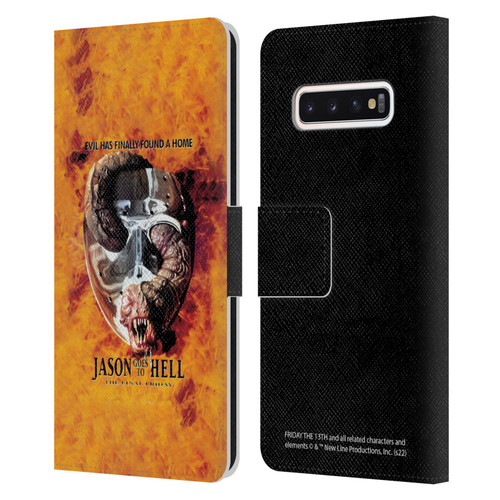 Friday the 13th: Jason Goes To Hell Graphics Key Art Leather Book Wallet Case Cover For Samsung Galaxy S10