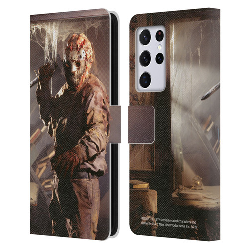 Friday the 13th: Jason Goes To Hell Graphics Jason Voorhees 2 Leather Book Wallet Case Cover For Samsung Galaxy S21 Ultra 5G
