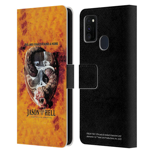 Friday the 13th: Jason Goes To Hell Graphics Key Art Leather Book Wallet Case Cover For Samsung Galaxy M30s (2019)/M21 (2020)