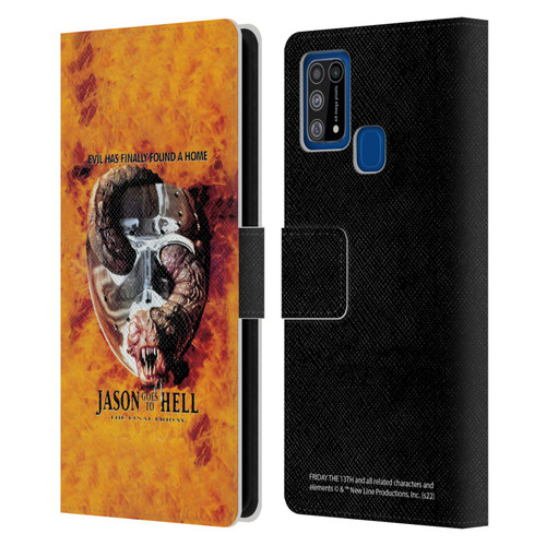 Friday the 13th: Jason Goes To Hell Graphics Key Art Leather Book Wallet Case Cover For Samsung Galaxy M31 (2020)