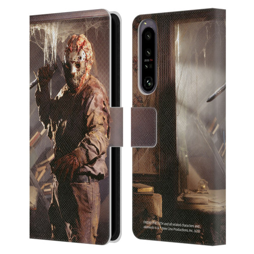 Friday the 13th: Jason Goes To Hell Graphics Jason Voorhees 2 Leather Book Wallet Case Cover For Sony Xperia 1 IV