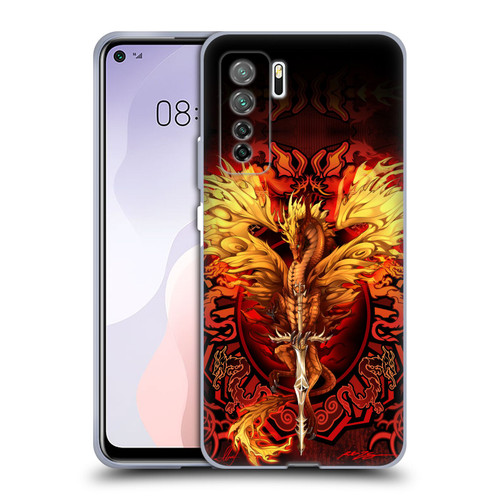 Ruth Thompson Dragons Flameblade Soft Gel Case for Huawei Nova 7 SE/P40 Lite 5G