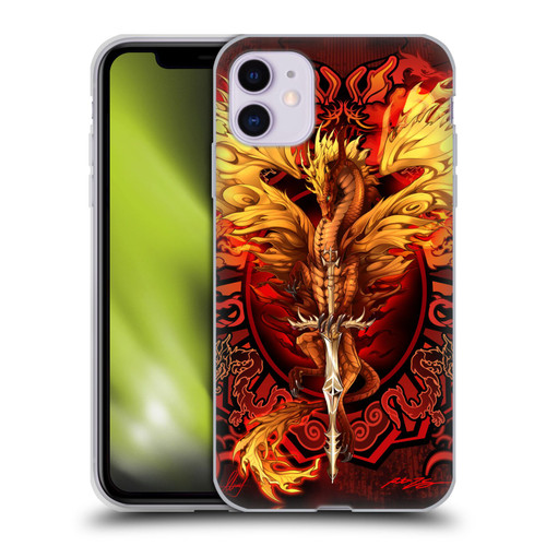Ruth Thompson Dragons Flameblade Soft Gel Case for Apple iPhone 11