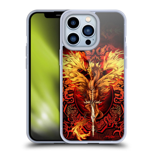 Ruth Thompson Dragons Flameblade Soft Gel Case for Apple iPhone 13 Pro