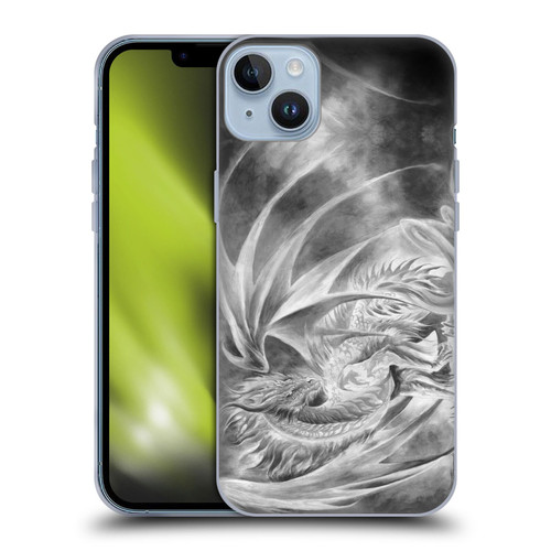 Ruth Thompson Dragons Silver Ice Soft Gel Case for Apple iPhone 14 Plus