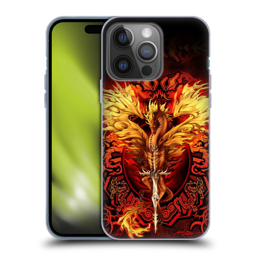 Ruth Thompson Dragons Flameblade Soft Gel Case for Apple iPhone 14 Pro