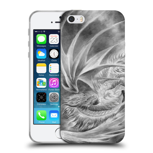Ruth Thompson Dragons Silver Ice Soft Gel Case for Apple iPhone 5 / 5s / iPhone SE 2016