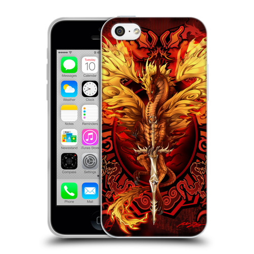 Ruth Thompson Dragons Flameblade Soft Gel Case for Apple iPhone 5c