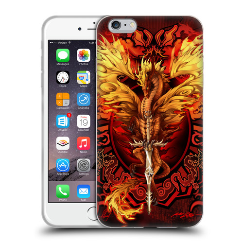 Ruth Thompson Dragons Flameblade Soft Gel Case for Apple iPhone 6 Plus / iPhone 6s Plus