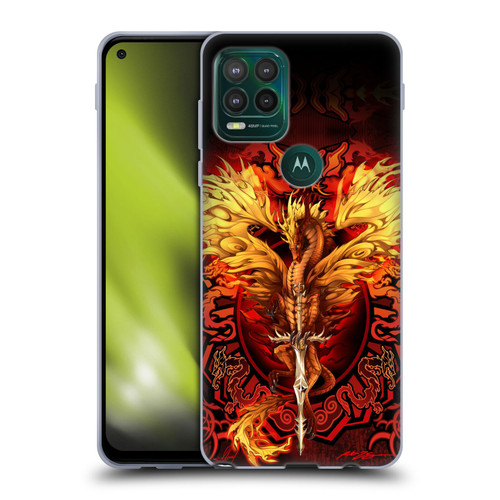 Ruth Thompson Dragons Flameblade Soft Gel Case for Motorola Moto G Stylus 5G 2021