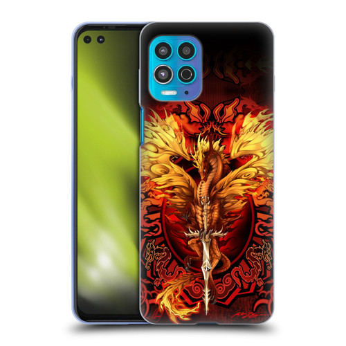 Ruth Thompson Dragons Flameblade Soft Gel Case for Motorola Moto G100