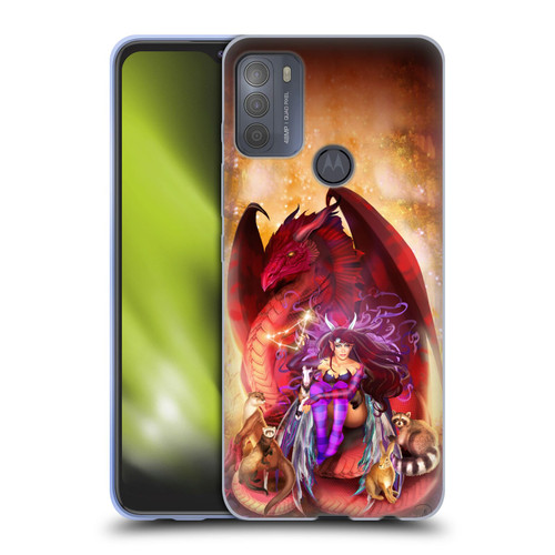 Ruth Thompson Dragons Capricorn Soft Gel Case for Motorola Moto G50