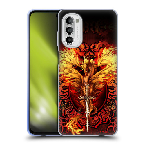 Ruth Thompson Dragons Flameblade Soft Gel Case for Motorola Moto G52