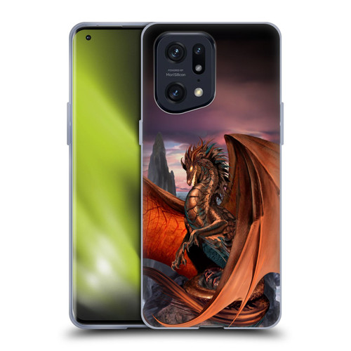 Ruth Thompson Dragons Coppervein Soft Gel Case for OPPO Find X5 Pro