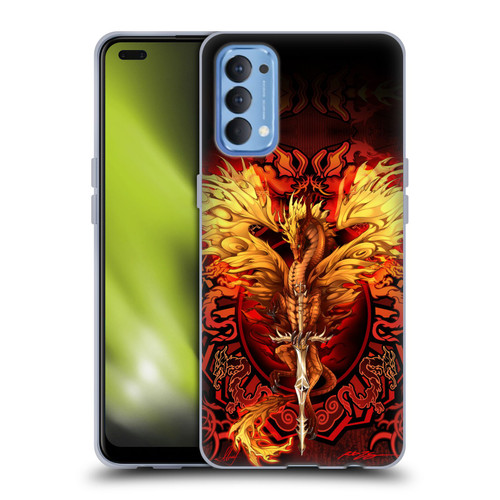 Ruth Thompson Dragons Flameblade Soft Gel Case for OPPO Reno 4 5G