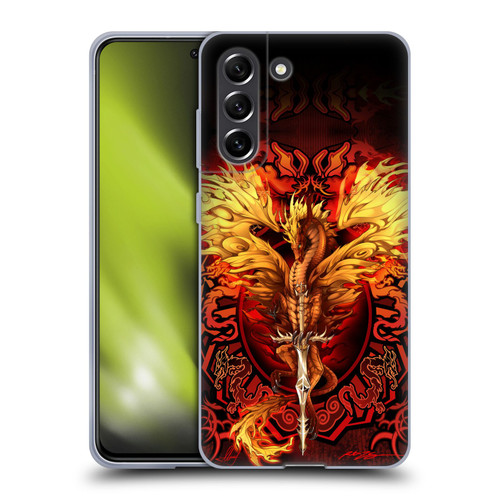 Ruth Thompson Dragons Flameblade Soft Gel Case for Samsung Galaxy S21 FE 5G