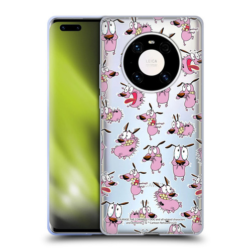 Courage The Cowardly Dog Graphics Pattern Soft Gel Case for Huawei Mate 40 Pro 5G