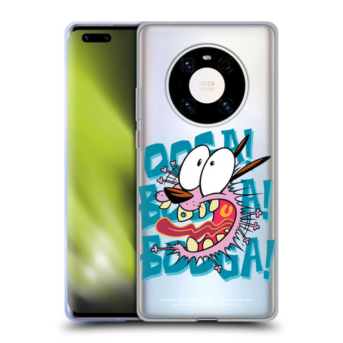 Courage The Cowardly Dog Graphics Spooked Soft Gel Case for Huawei Mate 40 Pro 5G
