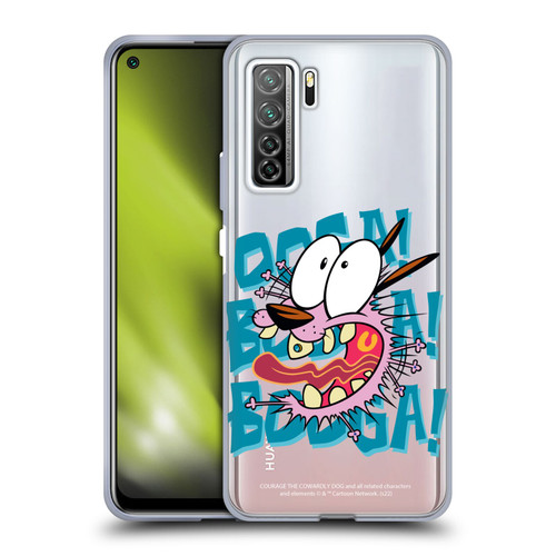 Courage The Cowardly Dog Graphics Spooked Soft Gel Case for Huawei Nova 7 SE/P40 Lite 5G