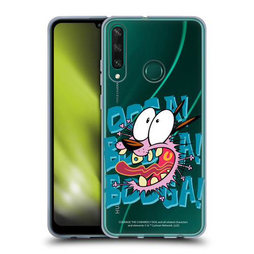 Courage The Cowardly Dog Graphics Spooked Soft Gel Case for Huawei Y6p