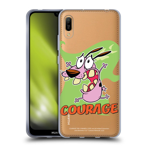 Courage The Cowardly Dog Graphics Character Art Soft Gel Case for Huawei Y6 Pro (2019)