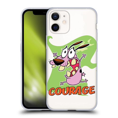 Courage The Cowardly Dog Graphics Character Art Soft Gel Case for Apple iPhone 12 Mini