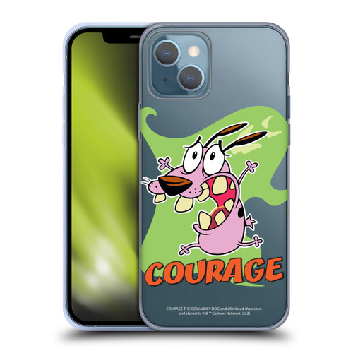 Courage The Cowardly Dog Graphics Character Art Soft Gel Case for Apple iPhone 13