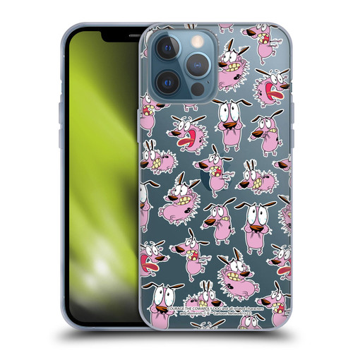 Courage The Cowardly Dog Graphics Pattern Soft Gel Case for Apple iPhone 13 Pro Max