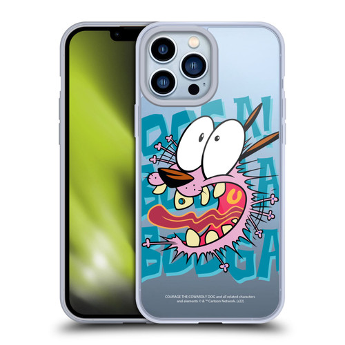 Courage The Cowardly Dog Graphics Spooked Soft Gel Case for Apple iPhone 13 Pro Max & MagSafe