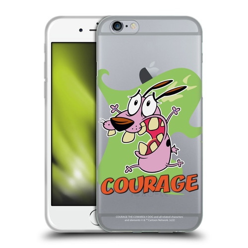 Courage The Cowardly Dog Graphics Character Art Soft Gel Case for Apple iPhone 6 / iPhone 6s