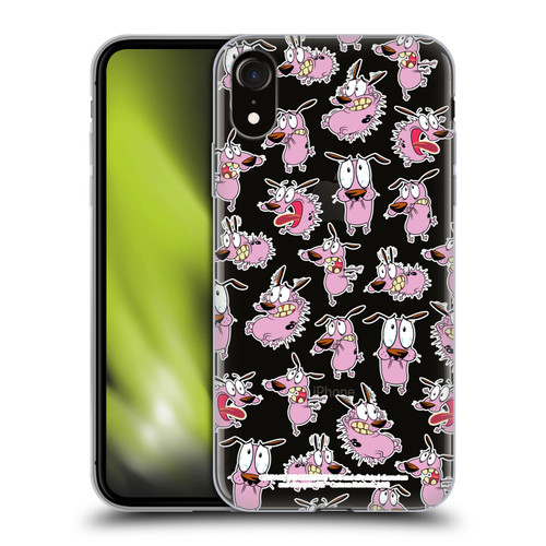 Courage The Cowardly Dog Graphics Pattern Soft Gel Case for Apple iPhone XR