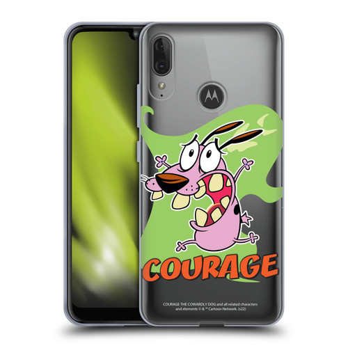 Courage The Cowardly Dog Graphics Character Art Soft Gel Case for Motorola Moto E6 Plus