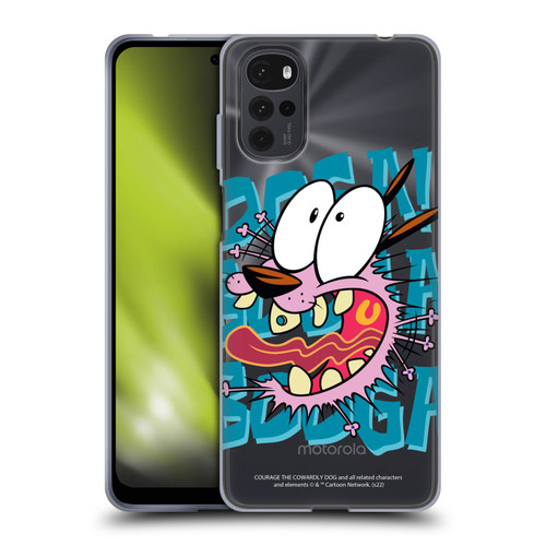 Courage The Cowardly Dog Graphics Spooked Soft Gel Case for Motorola Moto G22