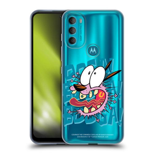 Courage The Cowardly Dog Graphics Spooked Soft Gel Case for Motorola Moto G71 5G