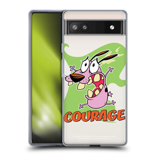 Courage The Cowardly Dog Graphics Character Art Soft Gel Case for Google Pixel 6a
