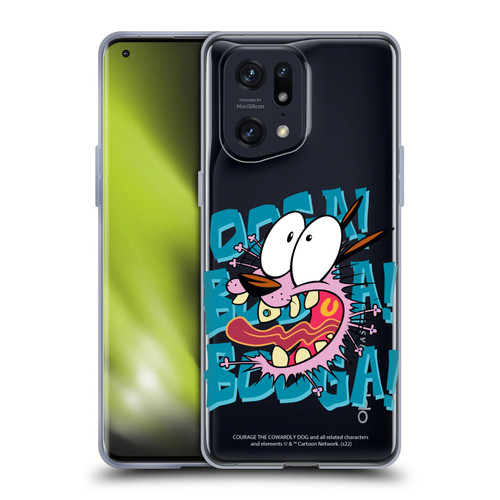 Courage The Cowardly Dog Graphics Spooked Soft Gel Case for OPPO Find X5 Pro