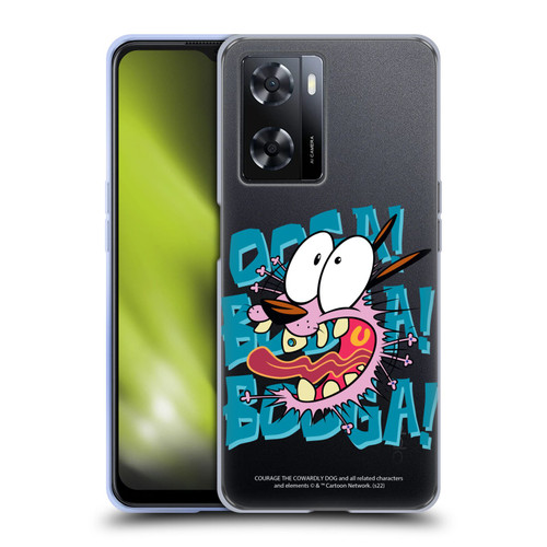 Courage The Cowardly Dog Graphics Spooked Soft Gel Case for OPPO A57s