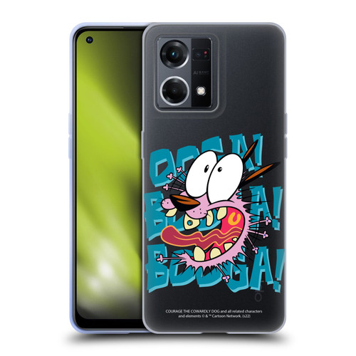 Courage The Cowardly Dog Graphics Spooked Soft Gel Case for OPPO Reno8 4G
