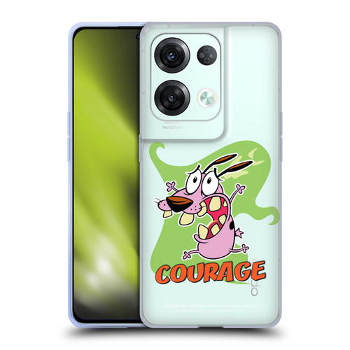 Courage The Cowardly Dog Graphics Character Art Soft Gel Case for OPPO Reno8 Pro