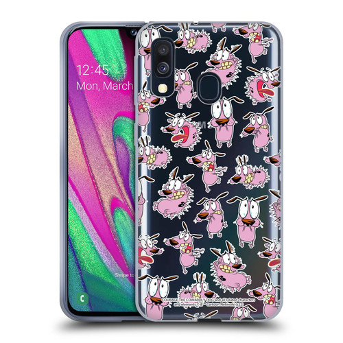 Courage The Cowardly Dog Graphics Pattern Soft Gel Case for Samsung Galaxy A40 (2019)