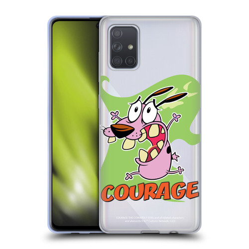 Courage The Cowardly Dog Graphics Character Art Soft Gel Case for Samsung Galaxy A71 (2019)