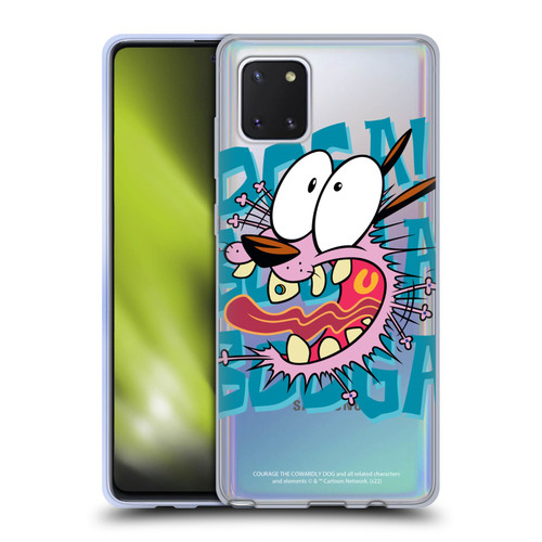 Courage The Cowardly Dog Graphics Spooked Soft Gel Case for Samsung Galaxy Note10 Lite