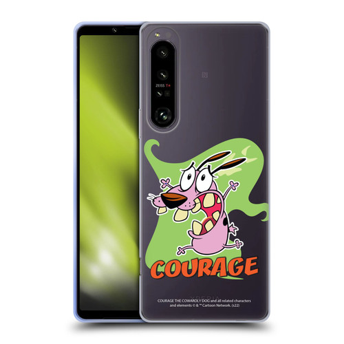 Courage The Cowardly Dog Graphics Character Art Soft Gel Case for Sony Xperia 1 IV