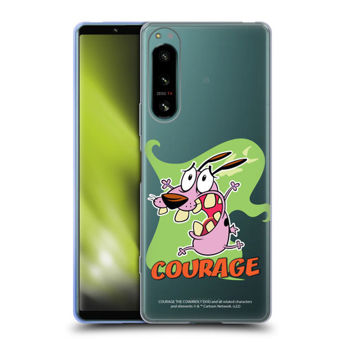 Courage The Cowardly Dog Graphics Character Art Soft Gel Case for Sony Xperia 5 IV