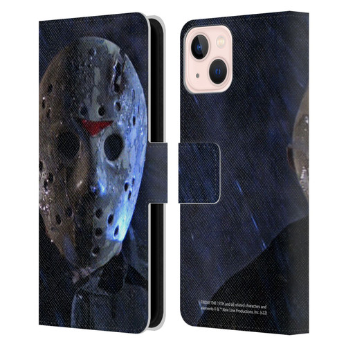 Friday the 13th: A New Beginning Graphics Jason Leather Book Wallet Case Cover For Apple iPhone 13