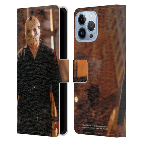 Friday the 13th: A New Beginning Graphics Jason Voorhees Leather Book Wallet Case Cover For Apple iPhone 13 Pro Max