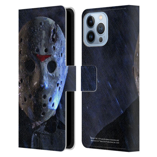 Friday the 13th: A New Beginning Graphics Jason Leather Book Wallet Case Cover For Apple iPhone 13 Pro Max