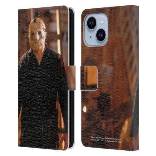 Friday the 13th: A New Beginning Graphics Jason Voorhees Leather Book Wallet Case Cover For Apple iPhone 14 Plus